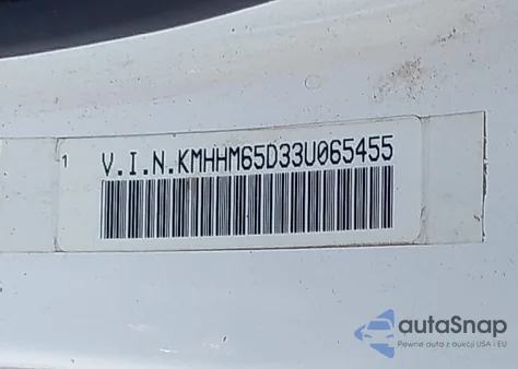 2003 Hyundai Tiburon z USA, uszkodzony, nr VIN KMHHM65D33U065455